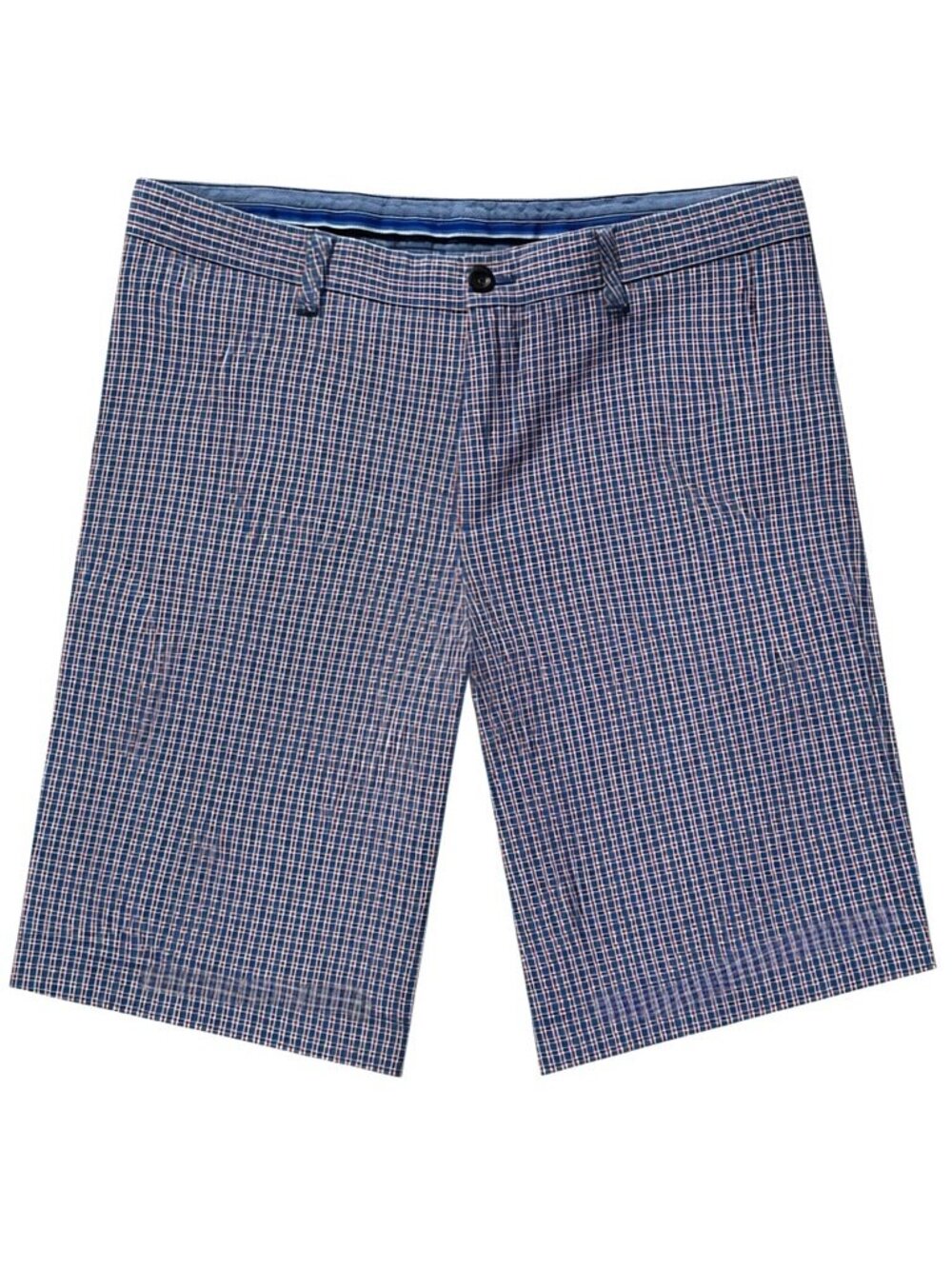 Ben Sherman Heritage Plaid Shorts Men's 32 Dark Blue Navy Gingham Check MG10615